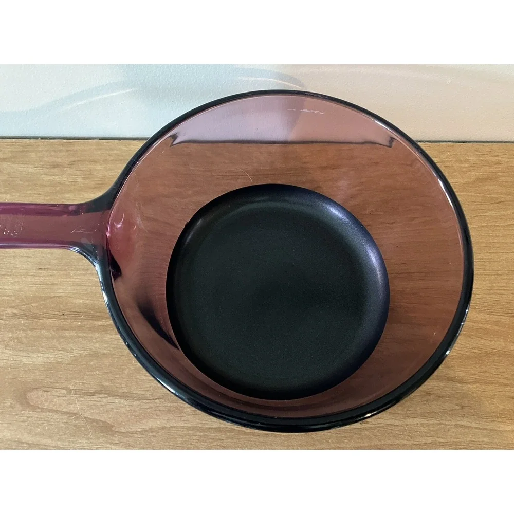 Vision Pyrex Corning Cranberry Cookware 1.5L Nonstick SAUCE PAN POT With Lid